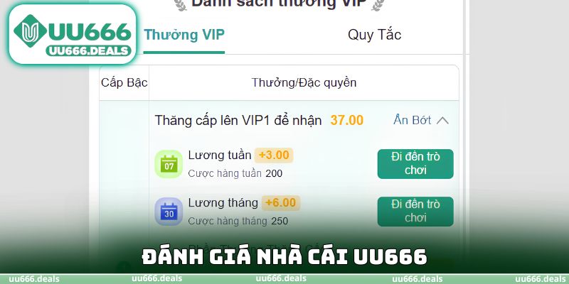 Đánh giá nhà cái UU666