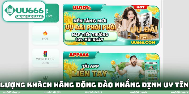 Lượng khách hàng đông đảo khẳng định uy tín cao