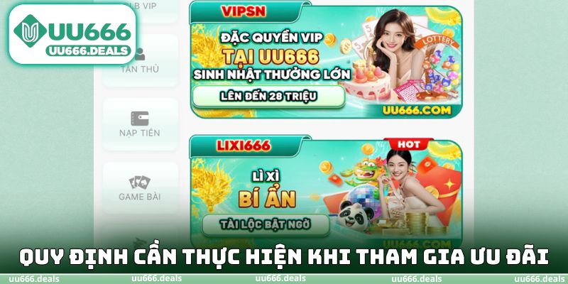 Quy định cần thực hiện khi tham gia ưu đãi