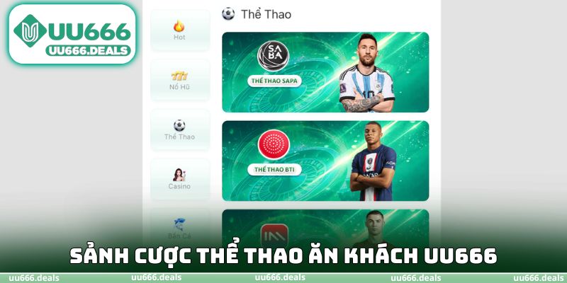 Sảnh cược thể thao ăn khách UU666